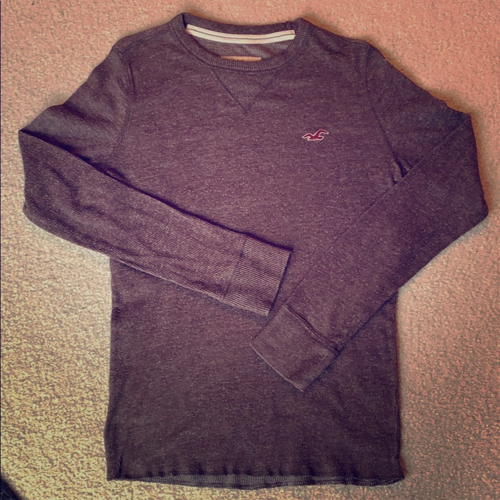 Men’s small Hollister long sleeve brown shirt